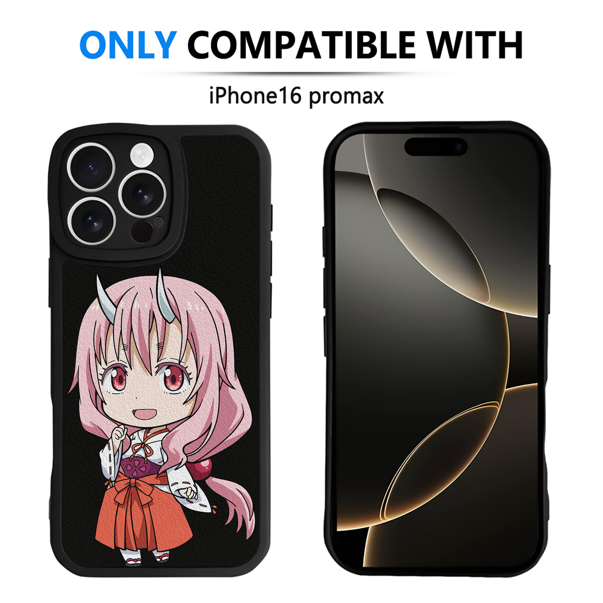（画像用） 転スラ Regarding Reincarnated to Slime 【iPhone 16シリーズ対応】シリコンスマホケース（レザー調） 材質：シリコン